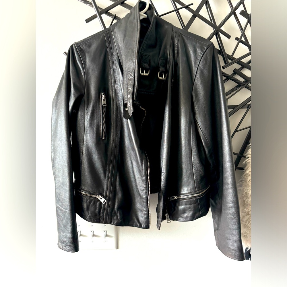AllSaints leather biker jacket